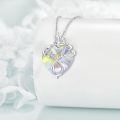 wholesale 925 Sterling Silver Crystal Butterfly Heart Stethoscope Pendant Necklace for Nurses and Doctors Gifts-0-3