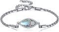wholesale 925 Sterling Silver with Abalone Shell and Flower Design Bracelet for Women-0-0