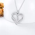 TOUPOP Sterling Silver Heart Initial A-Z Letter Pendant Necklace Gift for Women-0-4
