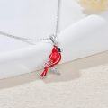 wholesale 925 Sterling Silver Cardinal Necklace – Divine Messenger Symbol, Memorial Jewelry for Women, Spiritual Keepsake Gift-0-1