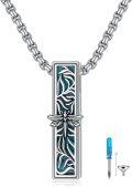 wholesale 925 Sterling Silver Turquoise Dragonfly & Butterfly Cremation Pendant Necklace-0-0