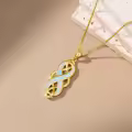 TOUPOP Sterling Silver Opal Celtic Knot Pendant Necklace-0-4