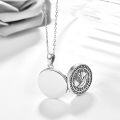 wholesale 925 Sterling Silver & Hypoallergenic Confirmation Locket Necklace Gift for Women with Adjustable Chain-0-1