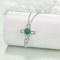 wholesale 925 Sterling Silver Green Enamel Flower and Frog Design Urn Pendant with Chain - Keepsake Memorial Jewelry-0-2