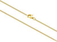 wholesale 14k Real Gold Thin Cable Chain Necklace for Women 1mm 1.2mm 1.35mm 1.6mm 1.75mm Durable Strong Solid Gold Chain Necklaces-14k-1mm-yellow-lobster clasp