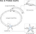 wholesale 925 Sterling Silver Chain with White Fire Opal Starfish Charm Bracelet - Ocean Inspired Jewelry for Women-0-2