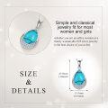 wholesale Sterling Silver Moonstone Cubic Zirconia Teardrop Pendant Necklace-0-35
