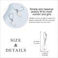 wholesale 925 Sterling Silver Oval Freshwater Cultured Pearl Leverback Earrings-0-4