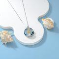 wholesale Sterling Silver Blue Crystal Celtic Tree of Life Pendant Necklace-0-10