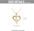 wholesale 14K Gold Infinity Heart Pendant I love you forever Necklace for Women - Real 14K Gold Chain & Charm Set (18)-0-1