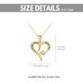 wholesale 14K Gold Infinity Heart Pendant I love you forever Necklace for Women - Real 14K Gold Chain & Charm Set (18)-0-1