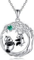 wholesale TOUPOP Mothers Day Gifts For Mom Mama Bear/dog/cat/elephant/panda Mother Child Necklaces For Women Sterling Silver Animal Jewelry For Women Girls Birthday Anniversary Chritmas Gifts -0-0