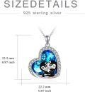 wholesale TOUPOP Christmas Gift Penguin Necklace Sterling Silver Crystal Penguin Jewelry Penguin Gifts For Penguin Lover Women -0-4