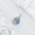wholesale 925 Sterling Silver Heart Pendant Necklace Wholesale Gold Plated-0-146