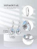 wholesale 925 Sterling Silver Owl Teardrop Dangle Earring  for Women & Girls-0-1