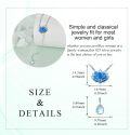 wholesale 925 Sterling Silver Blue Moonstone Lotus Pendant Chain Necklace s for Her-0-4