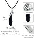 wholesale 925 Sterling Silver Black Crystal Mens Tiger Head Pendant Necklace-0-5