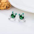 wholesale Sterling Silver Frog Earrings - Rhodium Plated-0-1