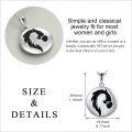 wholesale 925 Sterling Silver Horse Pendant Necklace for Women Girls s-0-4