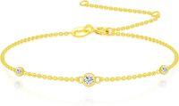 wholesale 14K Gold 12 Birthstone Adjustable Bracelet for Women Wife Mom GF 6 5 7 5 -04-Moissanite