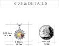 wholesale 925 Sterling Silver Daisy Ladybug Urn Pendant Necklace for Ashes - Women's Keepsake Memorial Jewelry-0-3