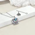 wholesale 925 Sterling Silver Abalone Shell Ocean Wave Locket Necklace for Women s-0-2