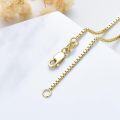 wholesale Sterling Silver Genuine Gold Plated Cable Chain Necklace for Men Women-0-11