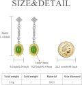 wholesale 925 Sterling Silver Green Jade and White Cubic Zirconia Bohemian Dangle Earrings Handcrafted Jewelry for Women-0-1