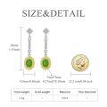 wholesale 925 Sterling Silver Green Jade and White Cubic Zirconia Bohemian Dangle Earrings Handcrafted Jewelry for Women-0-1