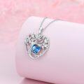 wholesale TOUPOP Topaz Tree Of Life Necklace Sterling Silver December Birthstone Pendant Necklace Heart Irish Celtic Tree Jewelry Birthday Christmas Gifts For Women Wife Girlfriend -0-4