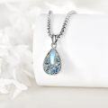 wholesale 925 Sterling Silver Teardrop Abalone Shell Dragonfly Cremation Jewelry Pendant Necklace with Funnel and Fill Tool-0-2