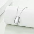 wholesale 925 Sterling Silver Tear Drop Hourglass Cremation Jewelry Keepsake Urn Necklace with Funnel and Fill Tool-0-4