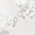 wholesale 925 Sterling Silver Snake Shape Dangle Drop Huggie Hoop Earrings for Women -0-3