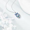 wholesale 925 Sterling Silver & Abalone Shell Owl Necklace - Wisdom Protection Intuition Jewelry Gift for Women-0-1