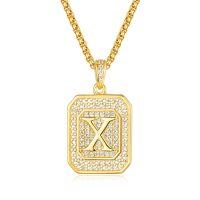 wholesale Gold Filled 925 Sterling Silver Letter Jewelry Necklace for Women Gift for Mom Wife Birthday Anniversary Christmas-Letter X