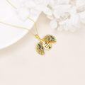 wholesale Gold 925 Sterling Silver Butterfly & Sunflower Locket Necklace w/ I Love You Forever Charm-0-1