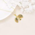 wholesale Gold 925 Sterling Silver Butterfly & Sunflower Locket Necklace w/ I Love You Forever Charm-0-1