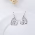 TOUPOP Sterling Silver Crystal Gymnast Stud Earrings Gymnastics Gift-0-5