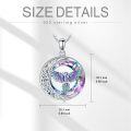wholesale 925 Sterling Silver Rainbow Crystal Celtic Phoenix Pendant Necklace-0-11