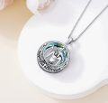 wholesale TOUPOP Egyptian Necklace Sterling Silver Egypt God Pendant With Blue Circle Crystal Jewelry Gifts For Women Men -0-4