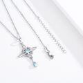 wholesale 925 Sterling Silver Moonstone Star Pendant Necklace for Women Witch s-0-3