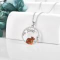 wholesale 925 Sterling Silver Capybara Pendant Necklace Animal Charm Gift for Women Girls-0-2