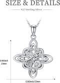 wholesale 925 Sterling Silver Pentagram Pendant Necklace Witch Jewelry Halloween Birthday Gift for Girlfriend Mother-0-5