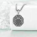 wholesale 925 Sterling Silver Viking Bear Claw Valknut Pendant Necklace for Men & Women-0-2