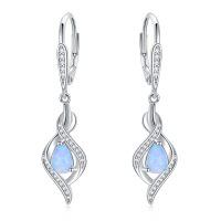wholesale 925 Sterling Silver Opal Earrings-Blue Opal