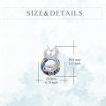 wholesale 925 Sterling Silver Rainbow Crystal Phoenix Pendant Necklaces Gifts for Women and Mom-0-3