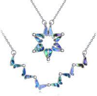wholesale Sterling Silver Star of David Butterfly Magnetic Folding Hexagram Pendant Necklace-Abalone shell necklace-Star of David Necklace