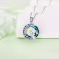 TOUPOP Sterling Silver Crystal Frog Necklace Gifts For Women-0-3
