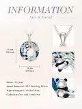 TOUPOP Sterling Silver Crystal Tree Of Life Panda Pendant Necklace-0-3