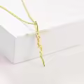 wholesale 925 Sterling Silver Birthstone Faith Cross Pendant Necklace Wholesale for Women-0-1